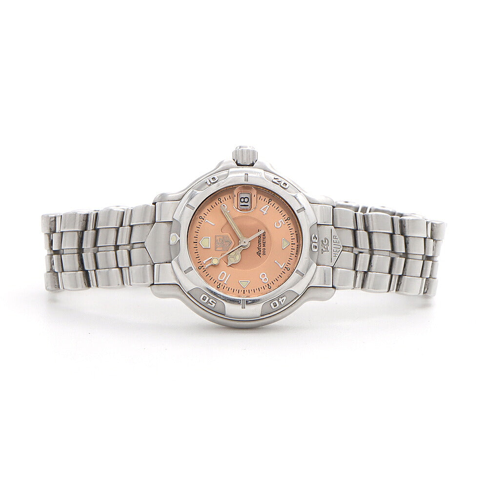 TAG Heuer タグホイヤー 6000シリーズ WH2315-2 200m防水 デイト ピンク SS ステンレス レディース 自動巻き【6ヶ月保証】【腕時計】【中古】