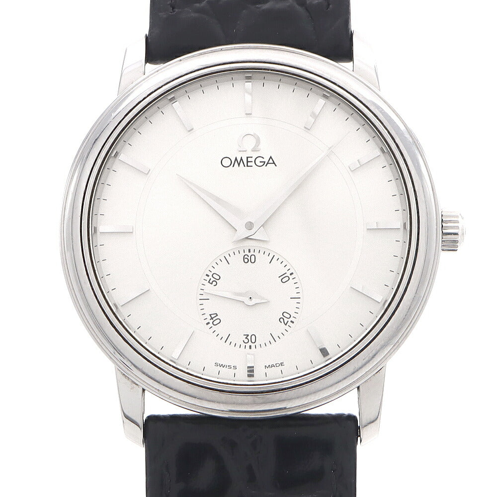 OMEGA オメガ デビル プレステージ 4820.31.01 スモールセコンド シルバー SS ステンレス 純正尾錠 メンズ 手巻き デヴィル【6ヶ月保証】【腕時計】【中古】