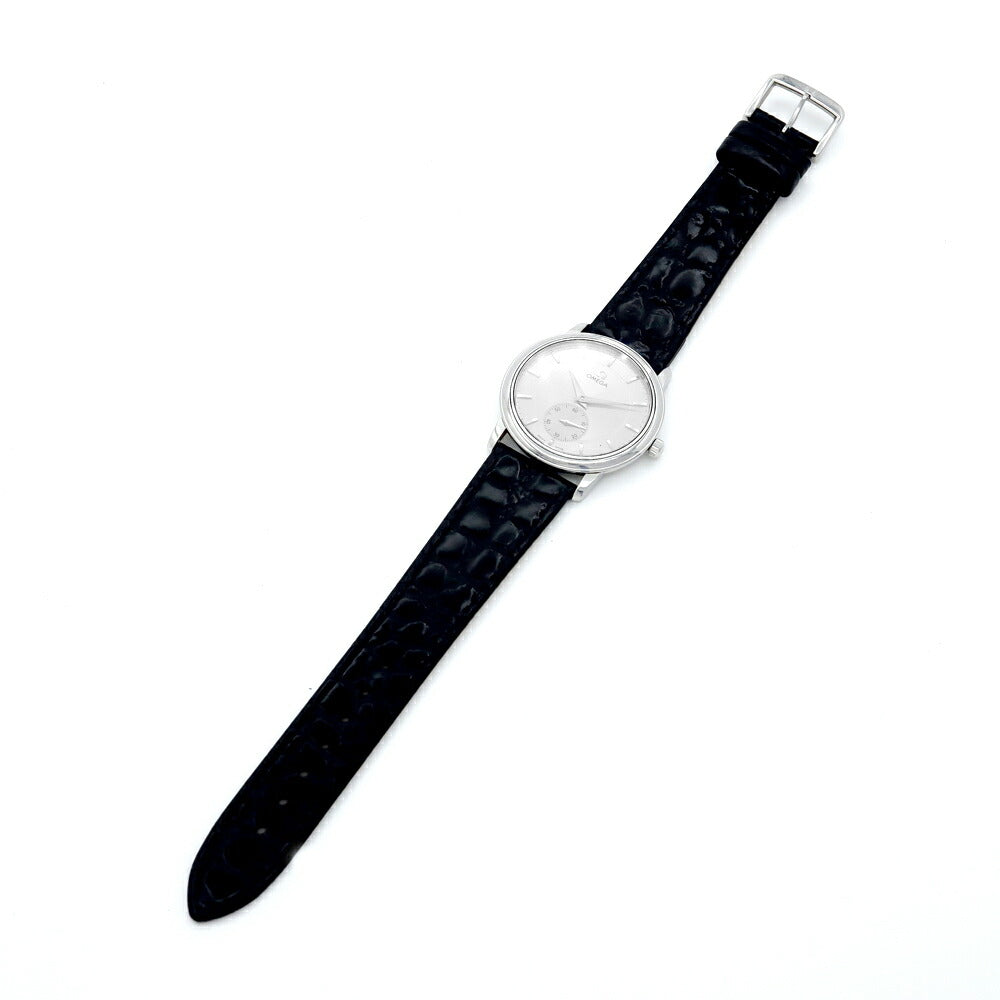OMEGA オメガ デビル プレステージ 4820.31.01 スモールセコンド シルバー SS ステンレス 純正尾錠 メンズ 手巻き デヴィル【6ヶ月保証】【腕時計】【中古】