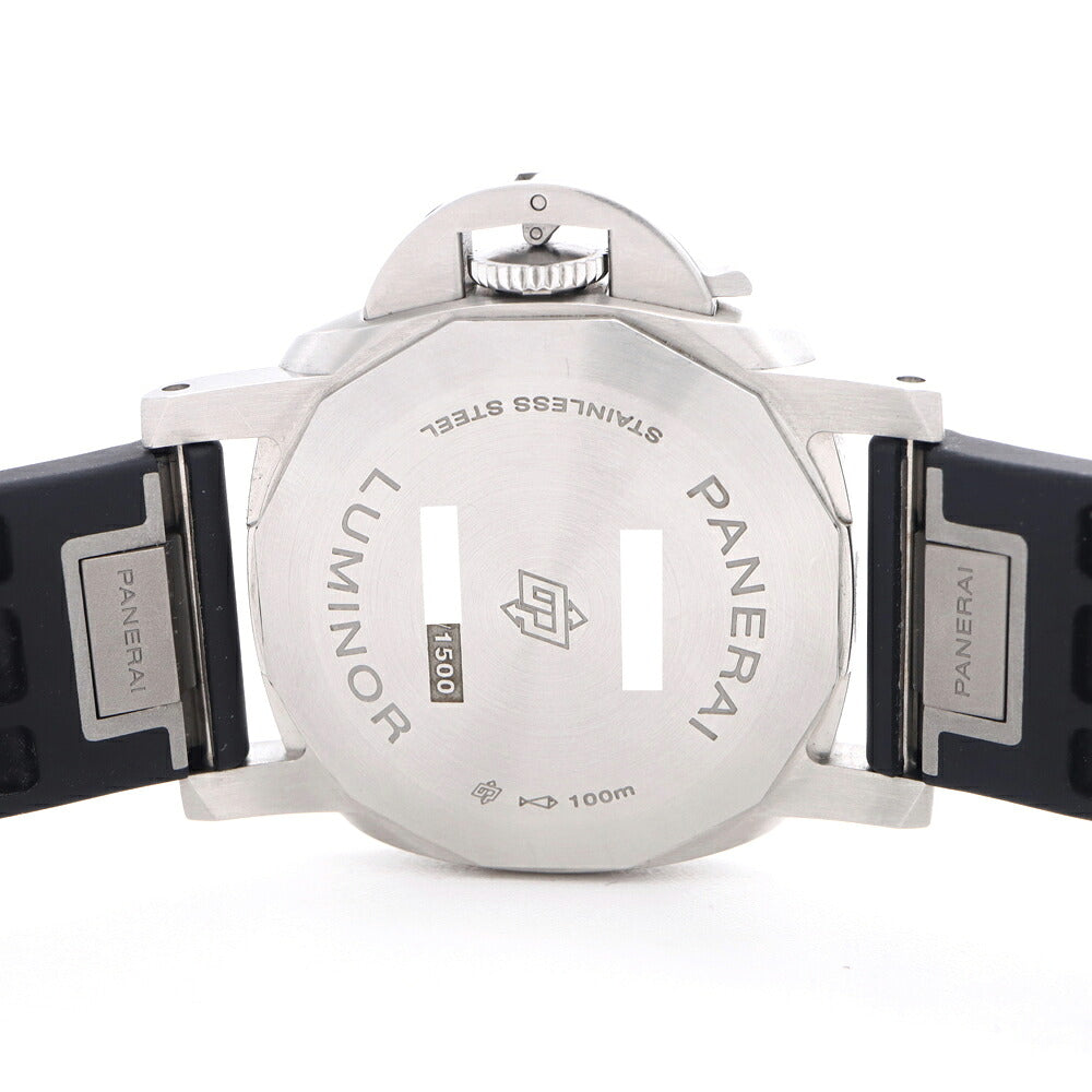 PANERAI パネライ ルミノール マリーナ クアランタ PAM01372 デイト 100m防水 スモールセコンド 黒 ブラック SS ステンレス 純正ベルト 純正尾錠 メンズ 自動巻き【6ヶ月保証】【腕時計】【中古】