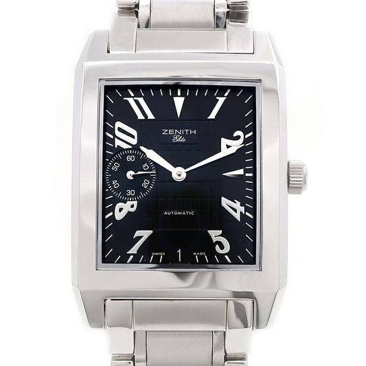 ZENITH ゼニス ポートロワイヤル エリート 02.0251.684 デイト スモールセコンド 黒 ブラック SS ステンレス メンズ 自動巻き 【6ヶ月保証】 【腕時計】 【中古】