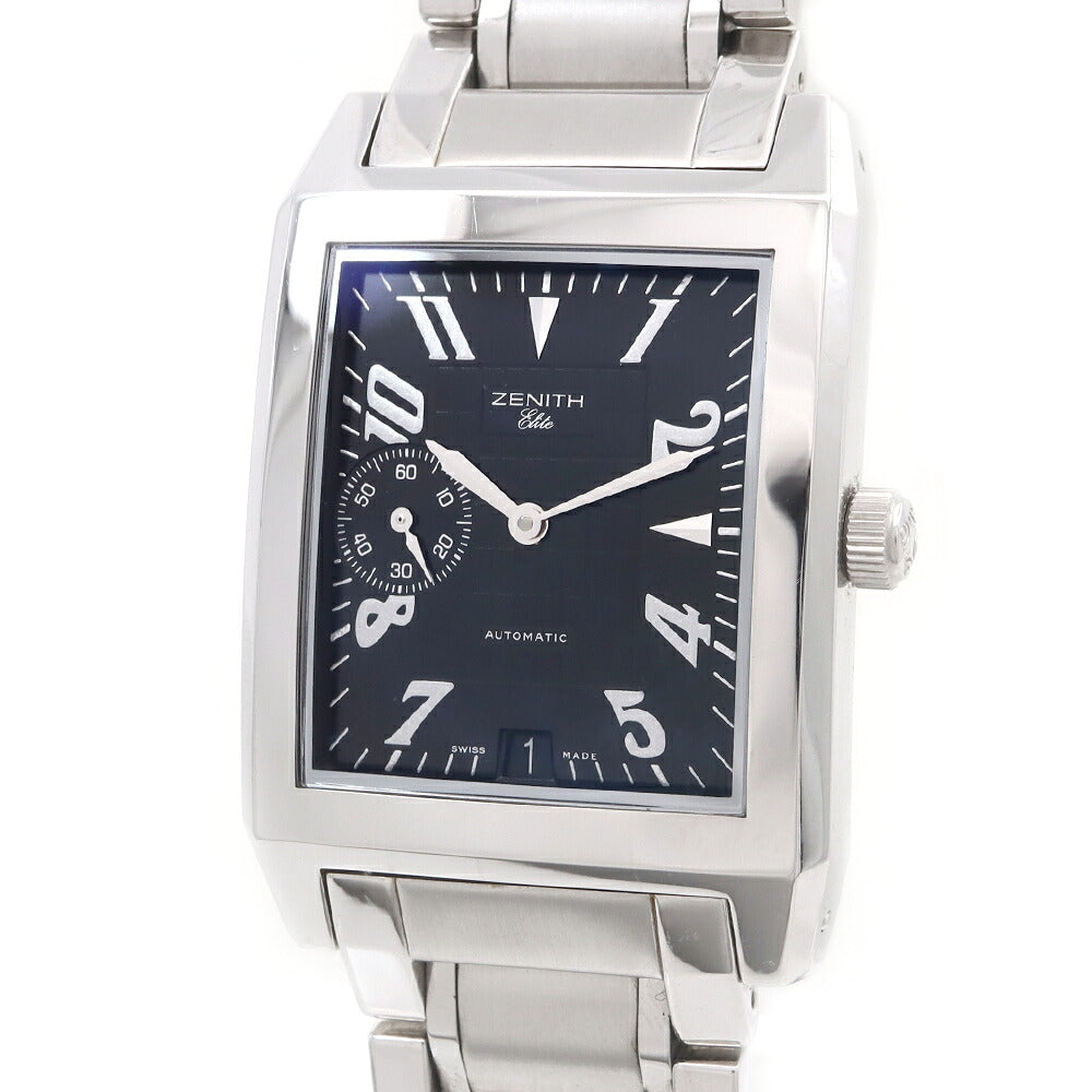 ZENITH ゼニス ポートロワイヤル エリート 02.0251.684 デイト スモールセコンド 黒 ブラック SS ステンレス メンズ 自動巻き 【6ヶ月保証】 【腕時計】 【中古】