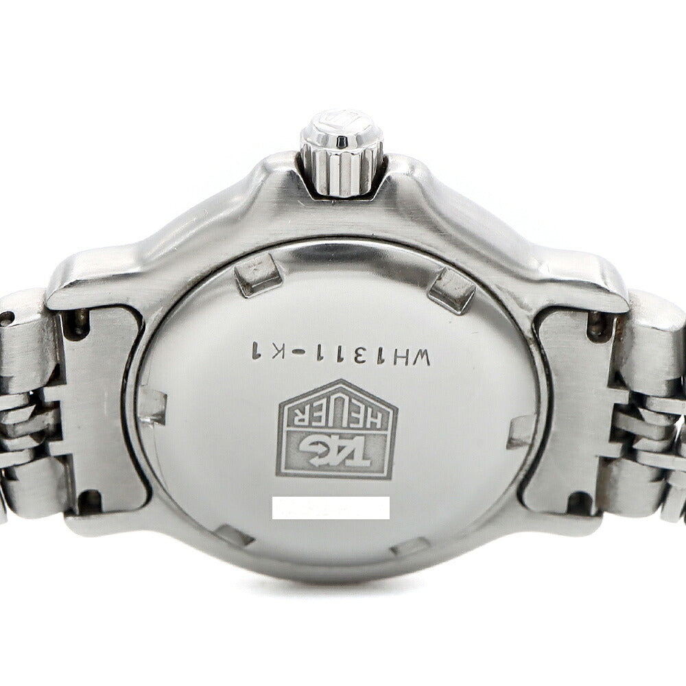 電池交換済 TAG Heuer タグホイヤー 6000シリーズ プロフェッショナル WH1311-K1 デイト 200m防水 シルバー SS ステンレス レディース クォーツ【6ヶ月保証】【腕時計】【中古】