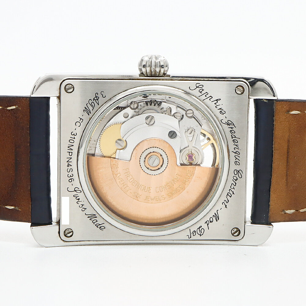 FREDERIQUE CONSTANT フレデリックコンスタント クラシック カレ オートマチック ハートビート 300本限定 FC-310MPN4S36 オープンハート 裏スケ 30m防水 黒 ブラックシェル SS ステンレス 純正ベルト 純正尾錠 メンズ 自動巻き【6ヶ月保証】【腕時計】【中古】
