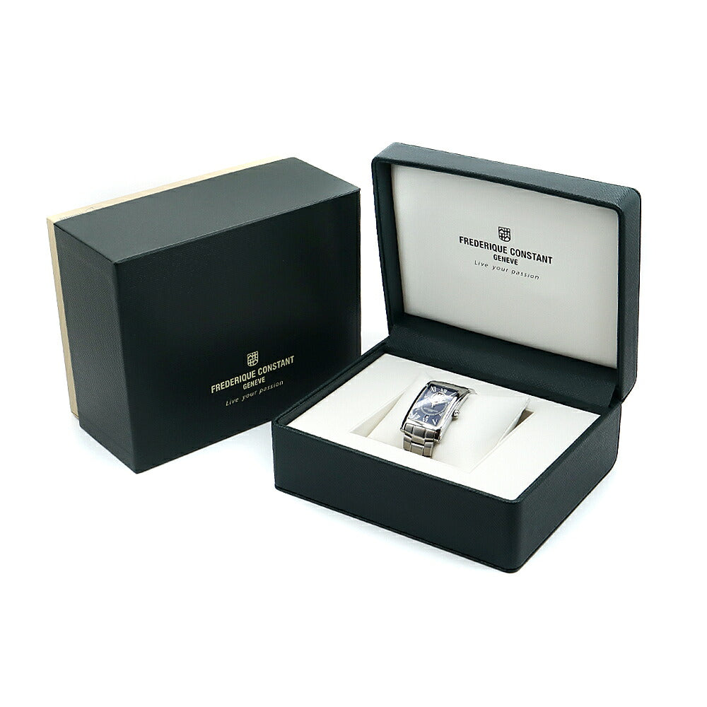 内部点検済 FREDERIQUE CONSTANT フレデリックコンスタント クラシック カレ オートマチック ハートビート 日本限定 FC-303/310/315X4C4/5/6 FC-315DNS4C26B デイト オープンハート 裏スケ 30m防水 ネイビー SS ステンレス メンズ 自動巻き【6ヶ月保証】【腕時計】【中古】