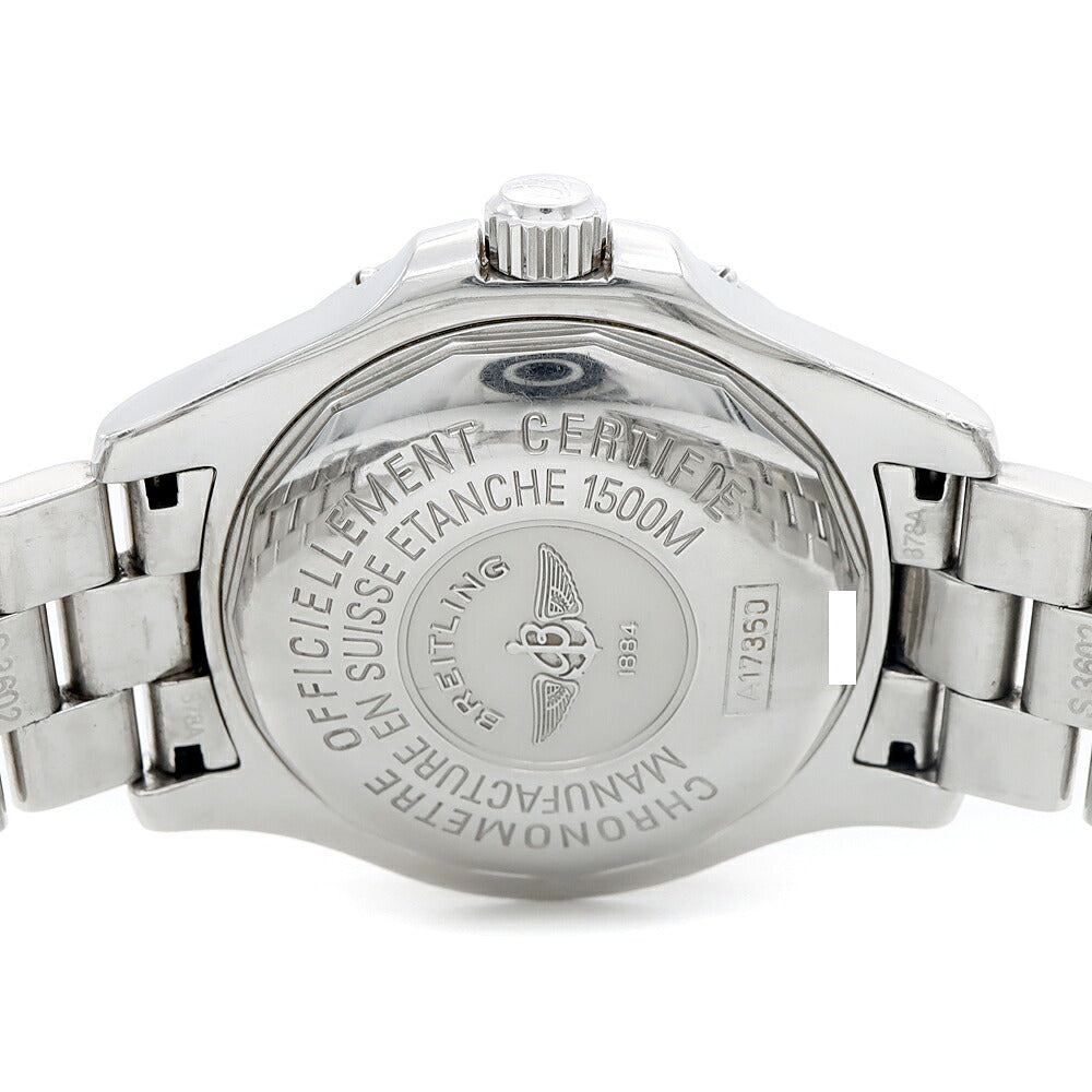 BREITLING ブライトリング スーパーオーシャン A17360 デイト 1500m防水 オレンジ  SS ステンレス メンズ 自動巻き【6ヶ月保証】【腕時計】【中古】