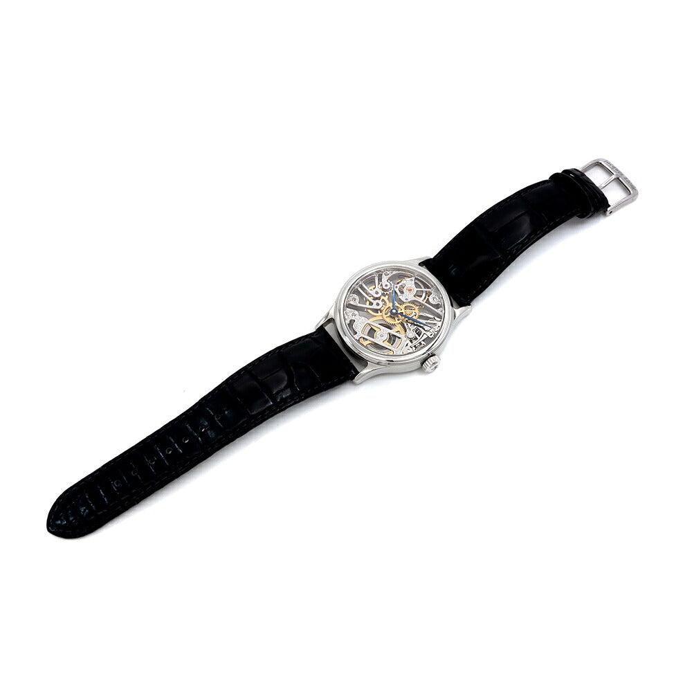内部点検済 Jacques Etoile ジャッケ エトアール ユニタス 316L 30m防水 スケルトン SS ステンレス 純正ベルト 純正尾錠 メンズ 手巻き【6ヶ月保証】【腕時計】【中古】