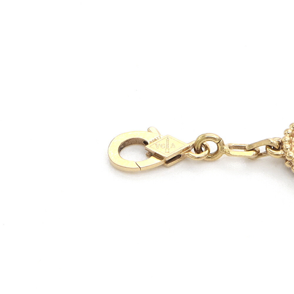 VanCleef&Arpels ヴァンクリーフ＆アーペル ヴィンテージアルハンブラ ブレスレット 5モチーフ VCARO1IE00 K18YG イエローゴールド 金無垢 メンズ【ジュエリー】【中古】