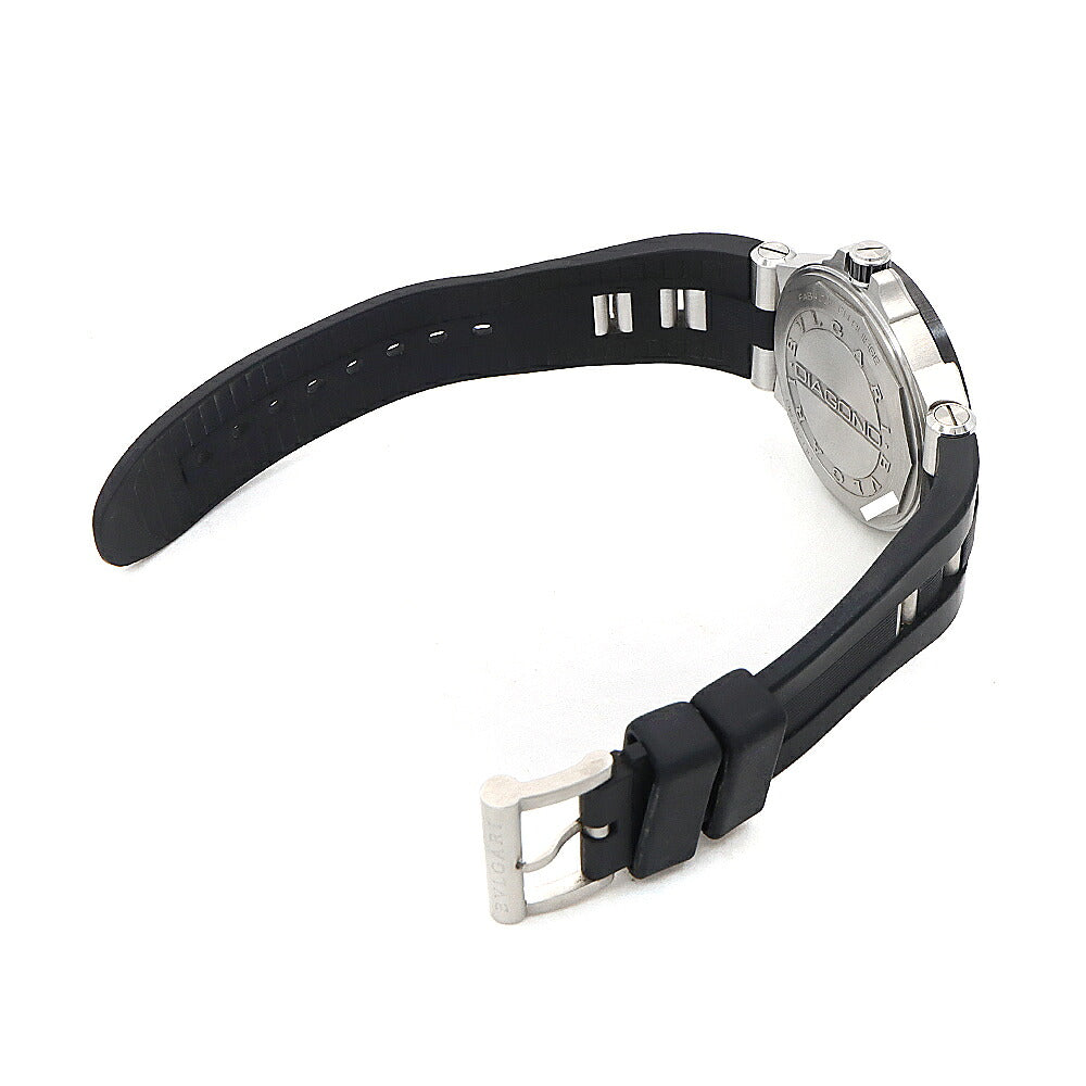 BVLGARI ブルガリ ディアゴノ DG42SC デイト シルバー CE セラミック SS ステンレス コンビ 純正ベルト 純正尾錠 メンズ 自動巻き【6ヶ月保証】【腕時計】【中古】