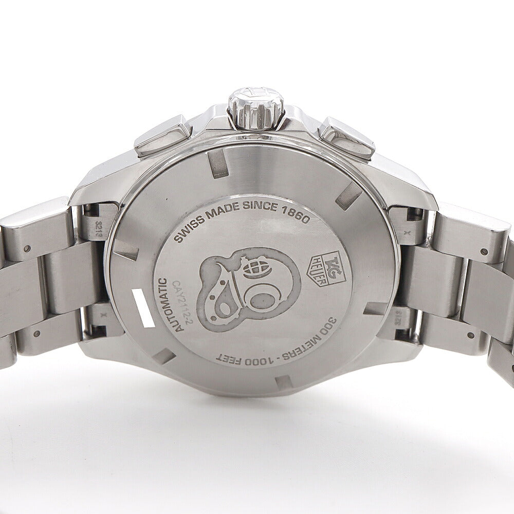 内部点検済 TAG Heuer タグホイヤー アクアレーサー キャリバー16 CAY2112-2 クロノグラフ デイト スモールセコンド 300m防水 青 ブルー SS ステンレス メンズ 自動巻き【6ヶ月保証】【腕時計】【中古】