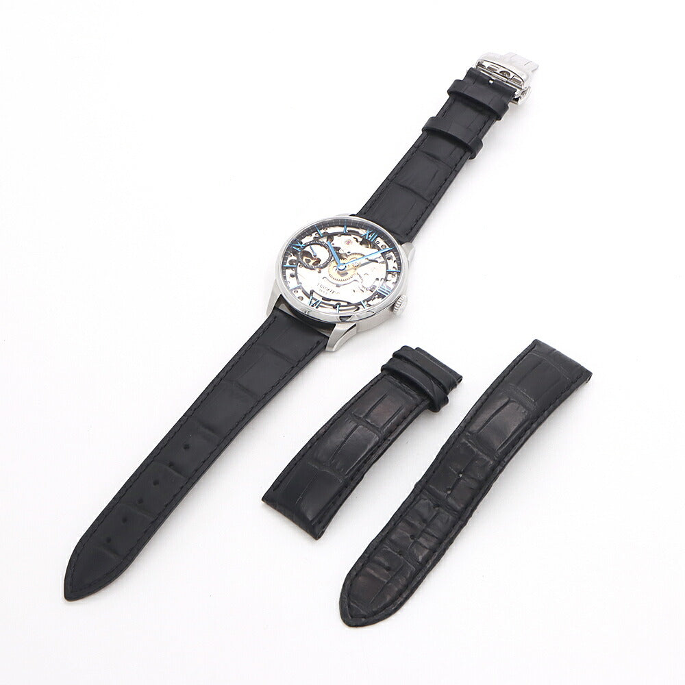 TISSOT ティソ T-クラシック シュマン デ トゥレル スケレッテ T099405A スモールセコンド 50m防水 スケルトン SS ステンレス 純正尾錠 メンズ 手巻き【6ヶ月保証】【腕時計】【中古】