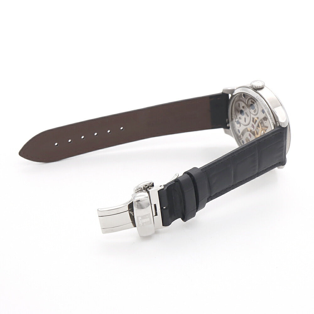 TISSOT ティソ T-クラシック シュマン デ トゥレル スケレッテ T099405A スモールセコンド 50m防水 スケルトン SS ステンレス 純正尾錠 メンズ 手巻き【6ヶ月保証】【腕時計】【中古】