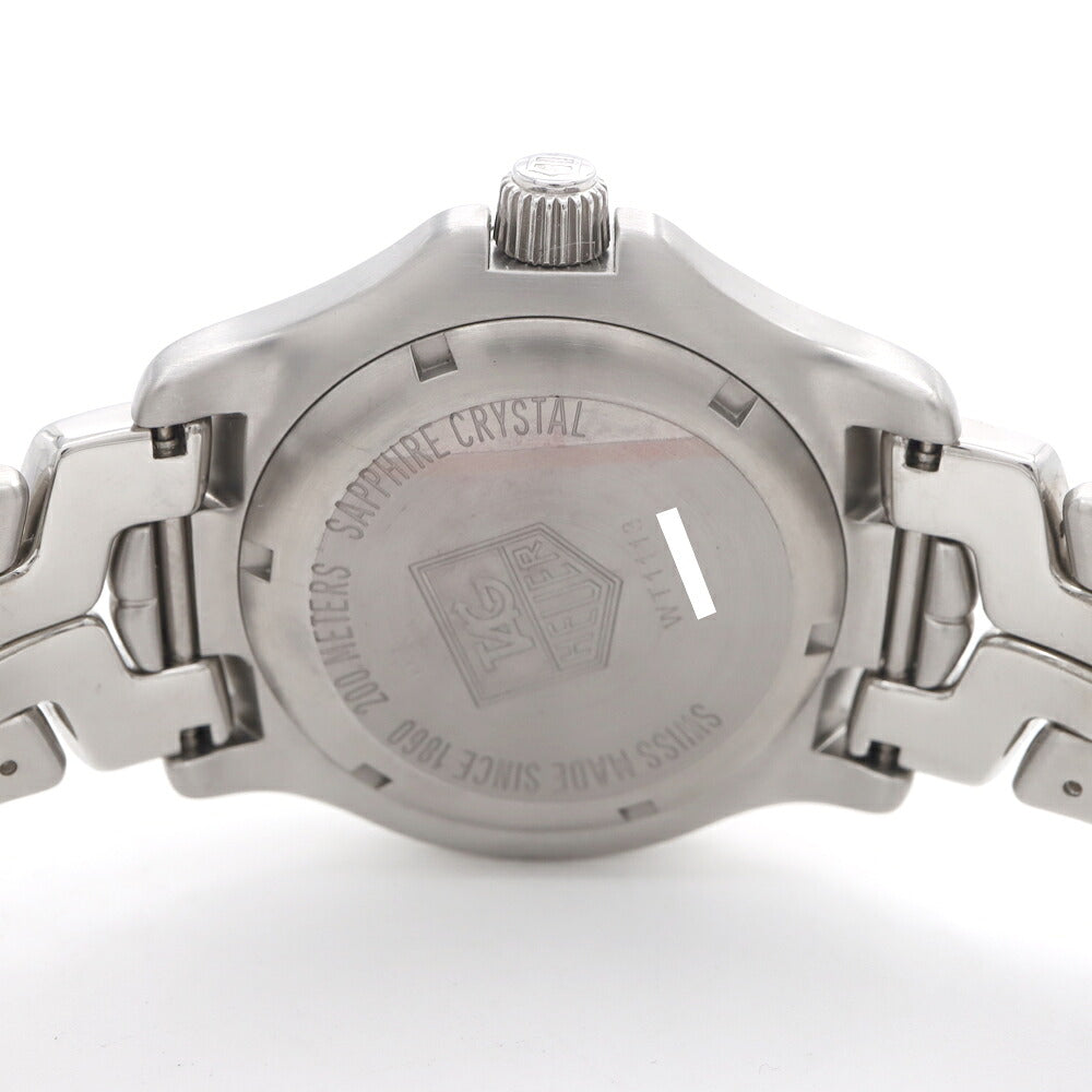 電池交換済 TAG Heuer タグホイヤー リンク プロフェッショナル WT1113 デイト 200m防水 青 ブルー SS ステンレス メンズ クォーツ【6ヶ月保証】【腕時計】【中古】