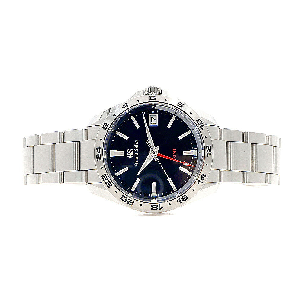 電池交換済 SEIKO セイコー GS グランドセイコー スポーツコレクション GMT 9F86-0AB0 デイト 100m防水 青 ブルー SS ステンレス メンズ クォーツ【6ヶ月保証】【腕時計】【中古】