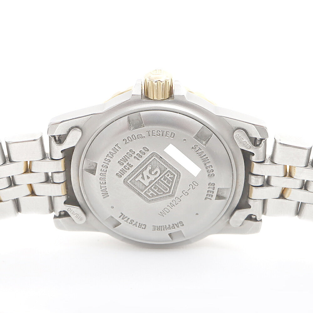 電池交換済 TAG Heuer タグホイヤー プロフェッショナル 200 WD1423-G-20 200m防水 デイト 青 ブルー トリチウム SS ステンレス YGP イエローゴールド コンビ レディース クォーツ【6ヶ月保証】【腕時計】【中古】