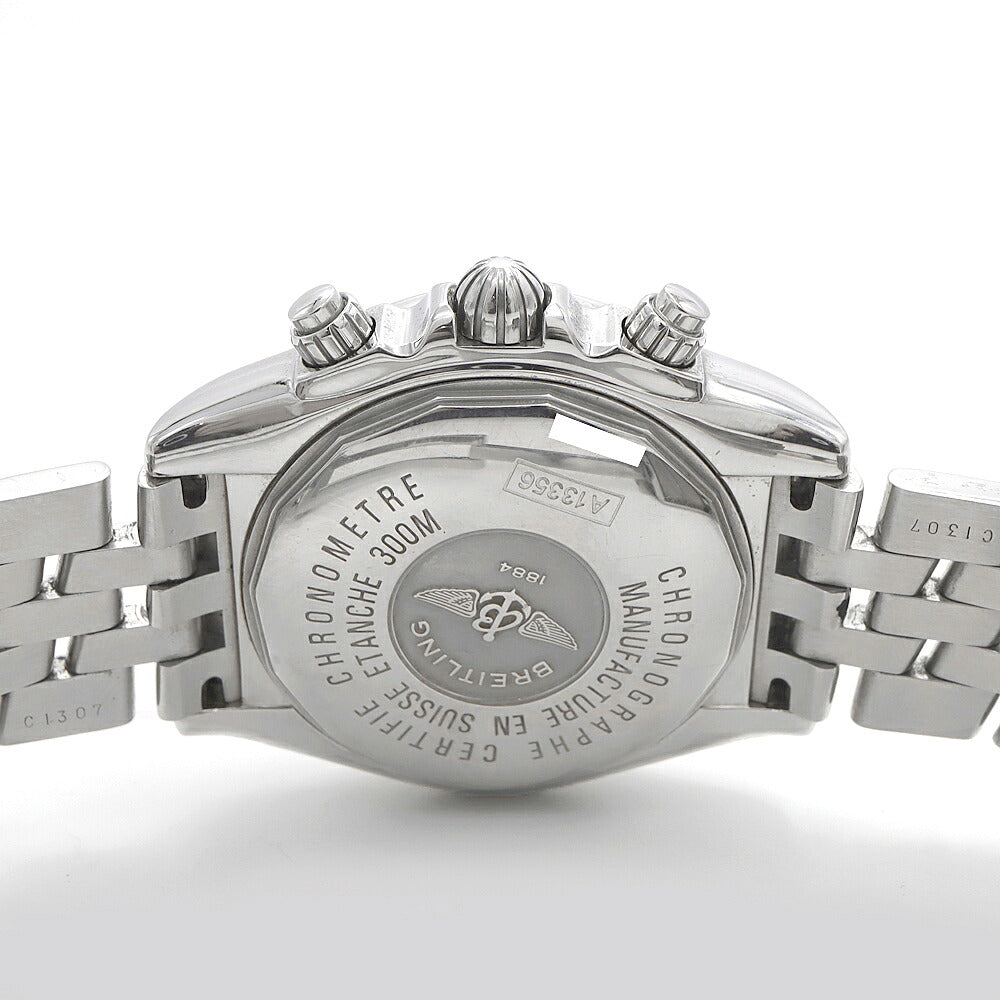 BREITLING ブライトリング クロノマット エボリューション クロノグラフ A13356 デイト 300ｍ防水 青 ブルー SS ステンレス 自動巻き【6ヶ月保証】【腕時計】【中古】