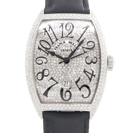 FRANCK MULLER フランクミュラー トノーカーベックス ダイヤベゼル ダイヤ文字盤 8880BSCDT ダイヤモンド デイト SS ステンレス アフターダイヤ メンズ 自動巻き【6ヶ月保証】【中古】【腕時計】