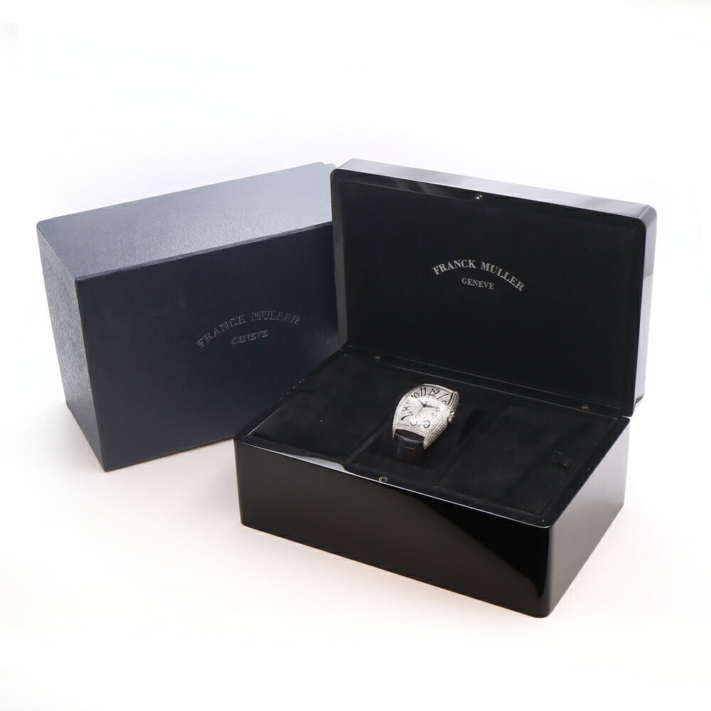 FRANCK MULLER フランクミュラー トノーカーベックス ダイヤベゼル ダイヤ文字盤 8880BSCDT ダイヤモンド デイト SS ステンレス アフターダイヤ メンズ 自動巻き【6ヶ月保証】【中古】【腕時計】