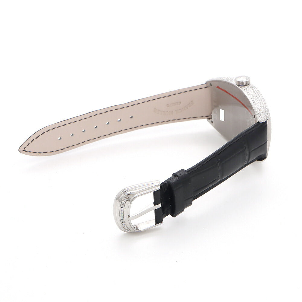 FRANCK MULLER フランクミュラー トノーカーベックス ダイヤベゼル ダイヤ文字盤 8880BSCDT ダイヤモンド デイト SS ステンレス アフターダイヤ メンズ 自動巻き【6ヶ月保証】【中古】【腕時計】