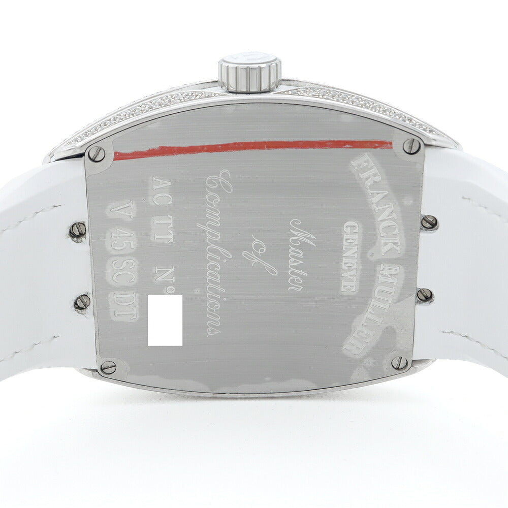 FRANCK MULLER Vanguard Diamond Bezel V45SCDT Diamond Dial Date White SS Stainless Steel After Diamond Men's Automatic Winding [6 Month Warranty] [Used] [Watch]