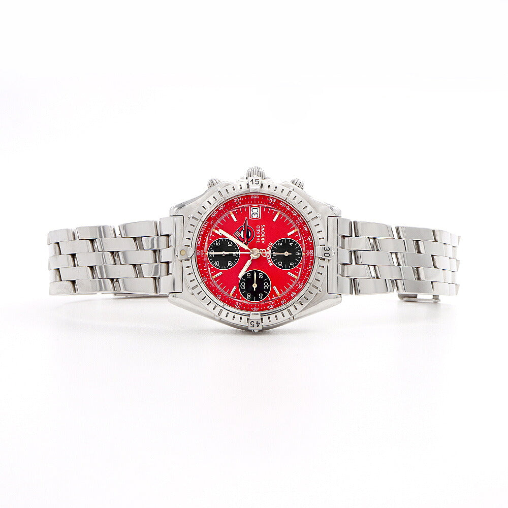 BREITLING ブライトリング クロノマット レッドアローズ 世界1965本限定 クロノグラフ A13050.1 100m防水 デイト スモールセコンド 赤 レッド SS ステンレス メンズ 自動巻き【6ヶ月保証】【腕時計】【中古】
