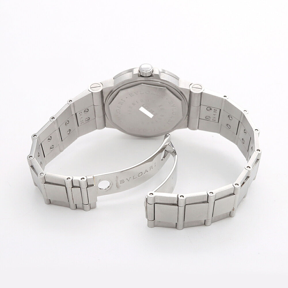 BVLGARI ブルガリ ディアゴノ スポーツ LCV35S デイト 白 ホワイト SS ステンレス メンズ 自動巻き【6ヶ月保証】【腕時計】【中古】