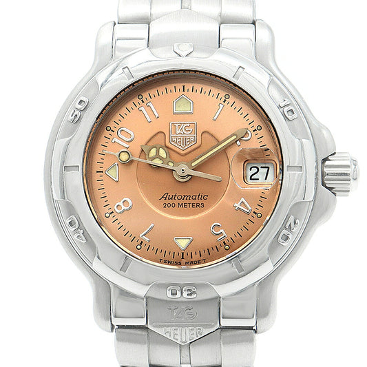 TAG Heuer タグホイヤー 6000シリーズ WH2315-2 200m防水 デイト ピンク SS ステンレス レディース 自動巻き【6ヶ月保証】【腕時計】【中古】