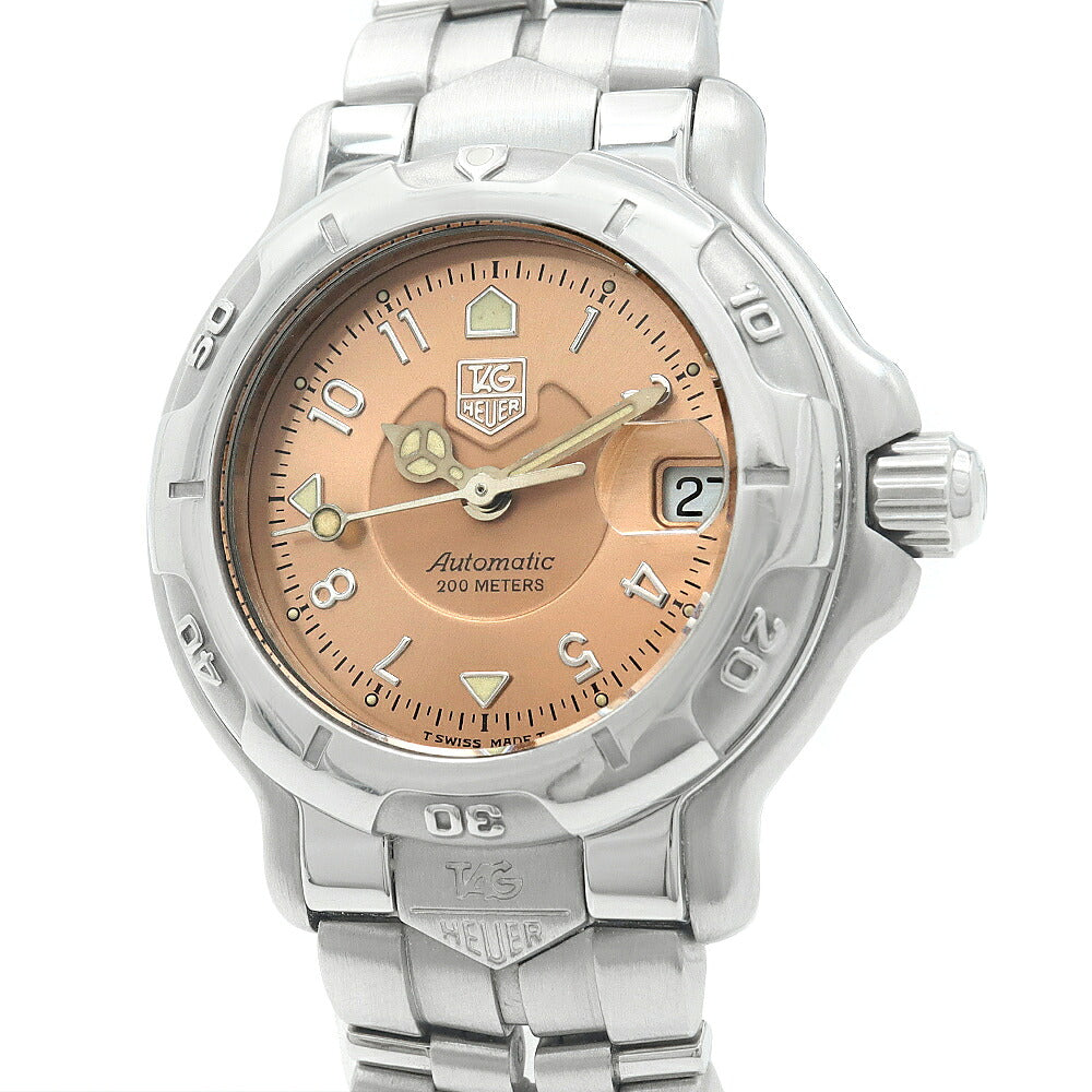 TAG Heuer タグホイヤー 6000シリーズ WH2315-2 200m防水 デイト ピンク SS ステンレス レディース 自動巻き【6ヶ月保証】【腕時計】【中古】