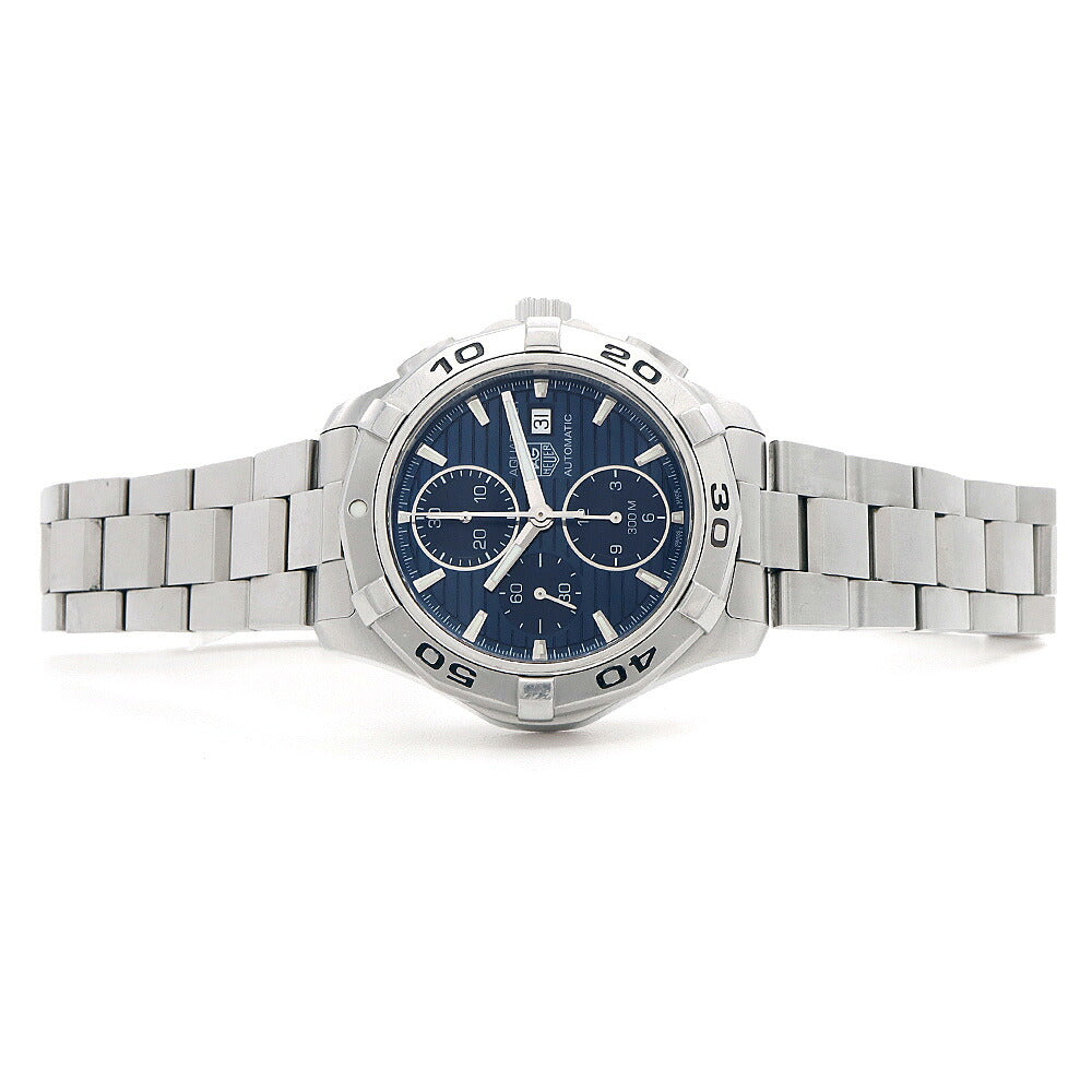 TAG Heuer タグホイヤー アクアレーサー キャリバー16 クロノグラフ CAP2112 BA0833 デイト 300m防水 青 ブルー SS ステンレス メンズ 自動巻き【6ヶ月保証】【腕時計】【中古】