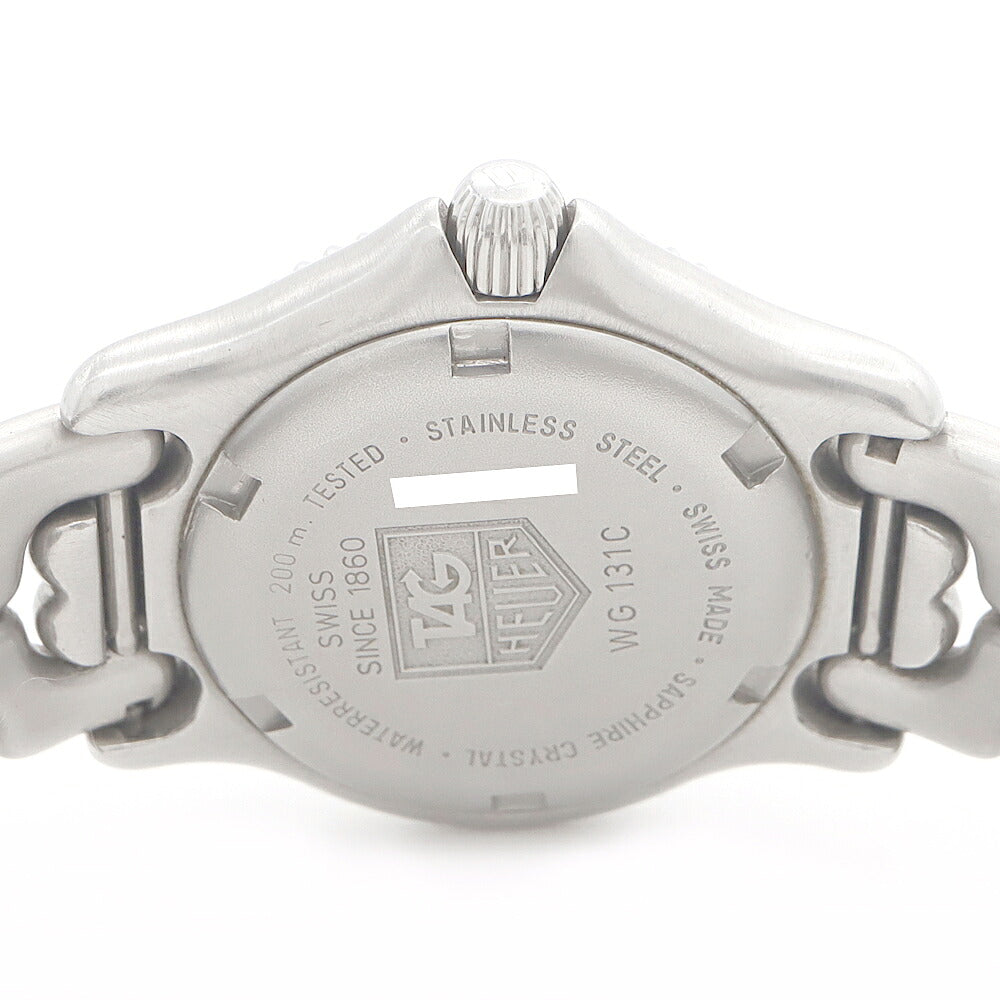 電池交換済 TAG Heuer タグホイヤー S/el セル プロフェッショナル200 WG131C デイト 200m防水 赤 レッド SS ステンレス レディース クォーツ【6ヶ月保証】【腕時計】【中古】