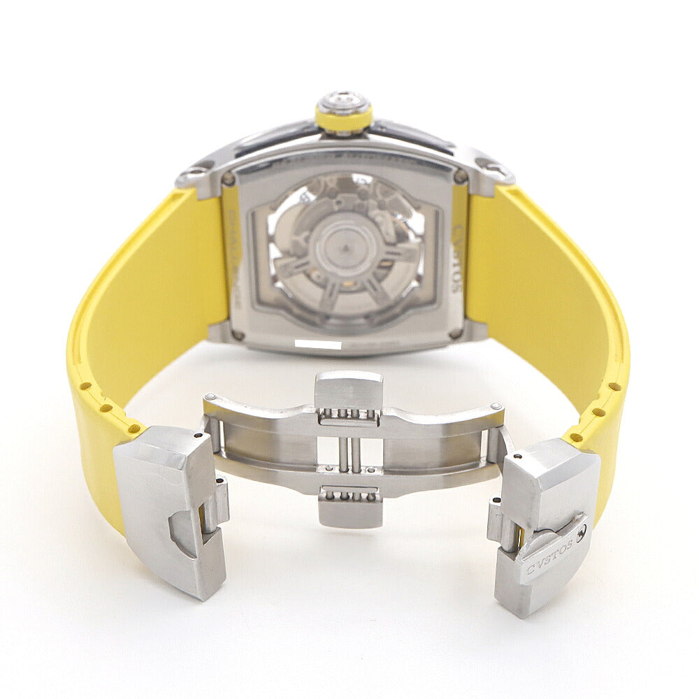 CVSTOS Challenge Sealiner CVT-SEA2 ST Date Back Skeleton Blue Blue SS Stainless Steel Genuine Belt Genuine Buckle Men's Automatic Winding [6 Month Warranty] [Watch] [Used]