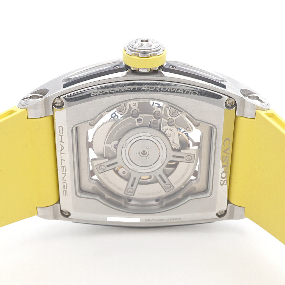 CVSTOS Challenge Sealiner CVT-SEA2 ST Date Back Skeleton Blue Blue SS Stainless Steel Genuine Belt Genuine Buckle Men's Automatic Winding [6 Month Warranty] [Watch] [Used]