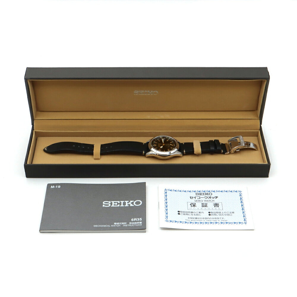 SEIKO セイコー プロスペックス アルピニスト 6R35-00E0 デイト 200m防水 緑 グリーン SS ステンレス メンズ 自動巻き【6ヶ月保証】【腕時計】【中古】