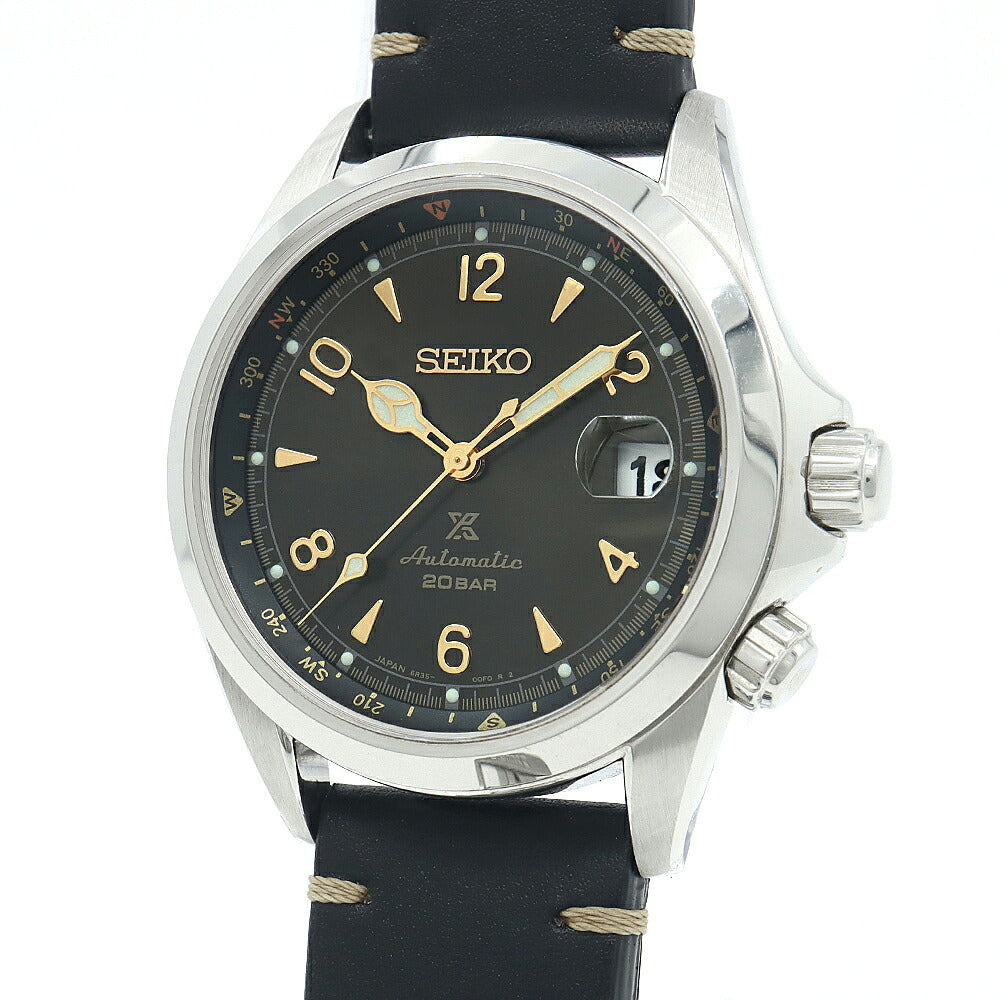 SEIKO セイコー プロスペックス アルピニスト 6R35-00E0 デイト 200m防水 緑 グリーン SS ステンレス メンズ 自動巻き【6ヶ月保証】【腕時計】【中古】