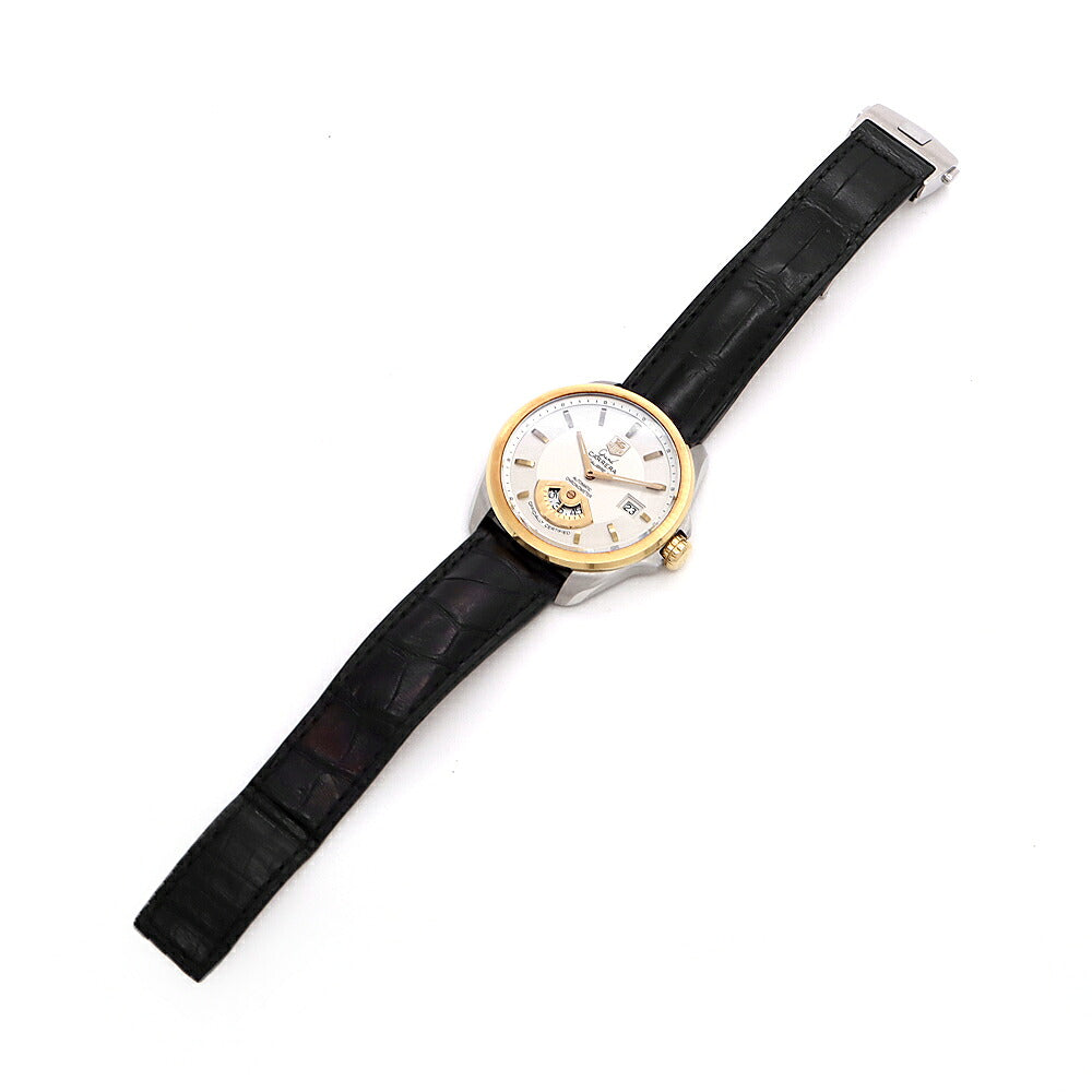 TAG Heuer タグホイヤー グランドカレラ キャリバー6 RS WAV515B デイト 裏スケ シルバー YG イエローゴールド SS ステンレス コンビ 純正ベルト 純正尾錠 メンズ 自動巻き【6ヶ月保証】【腕時計】【中古】