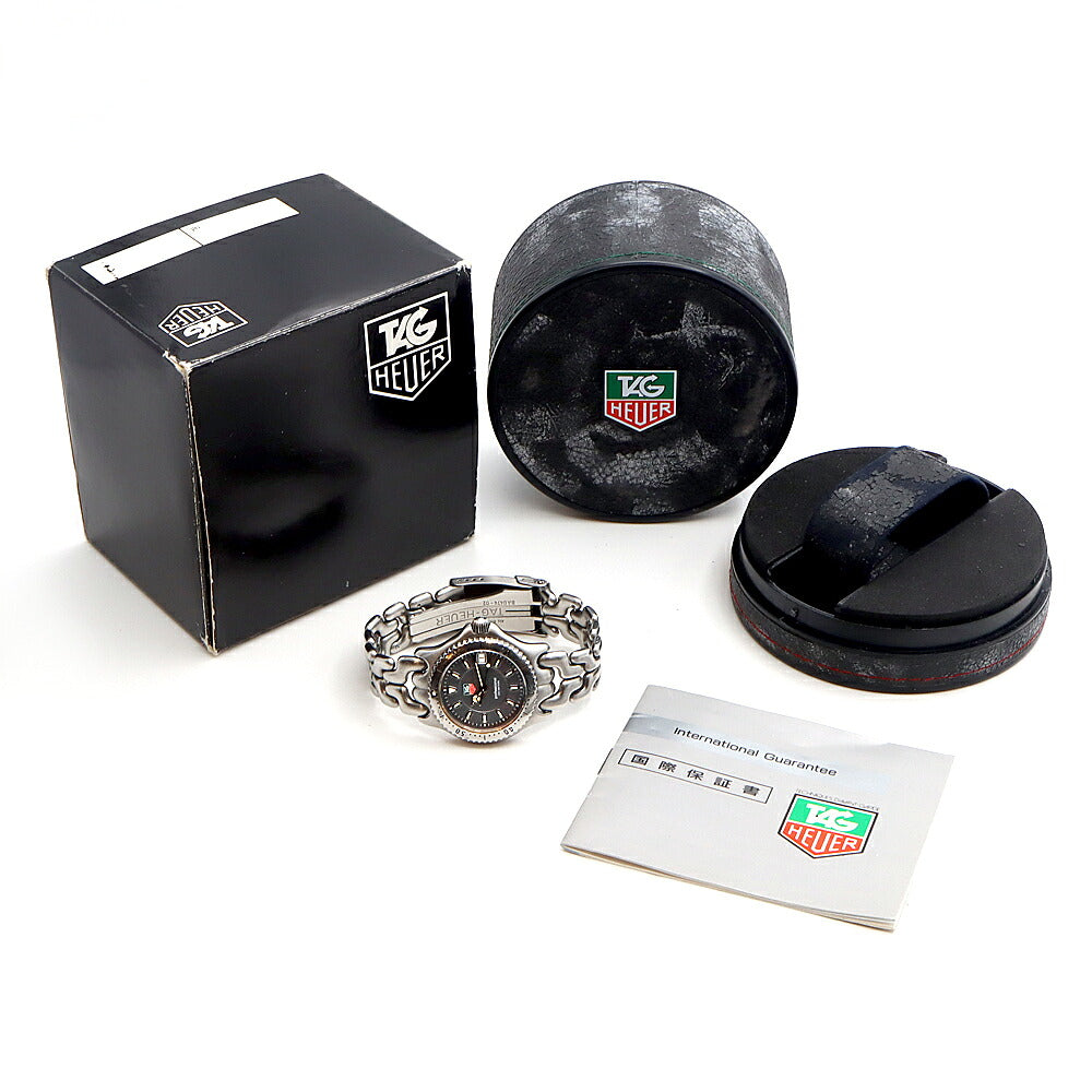 電池交換済 TAG Heuer タグホイヤー S/el セル プロフェッショナル WG1213-K0 デイト 200m防水 グレー SS ステンレス メンズ レディース ボーイズ クォーツ【6ヶ月保証】【腕時計】【中古】