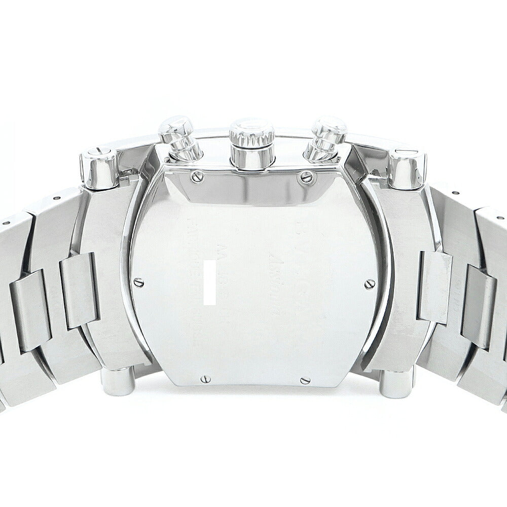 BVLGARI ブルガリ アショーマ クロノグラフ AA48SCH スモールセコンド デイト グレー SS ステンレス メンズ 自動巻き【6ヶ月保証】【腕時計】【中古】