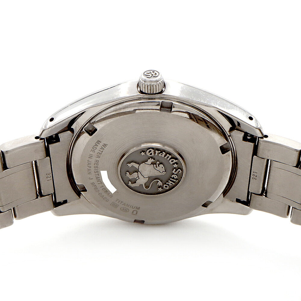 電池交換済 SEIKO セイコー GS グランドセイコー ヘリテージコレクション 9F62-0AE0 デイト 100m防水 シルバー Ti チタン メンズ クォーツ【6ヶ月保証】【腕時計】【中古】