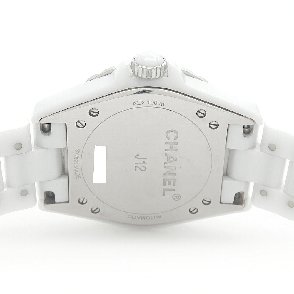 CHANEL シャネル J12 365 H4345 ダイヤモンド 11Pダイヤ 100m防水 デイト スモールセコンド シルバー CE セラミック SS ステンレス コンビ メンズ レディース ボーイズ 自動巻き【6ヶ月保証】【腕時計】【中古】