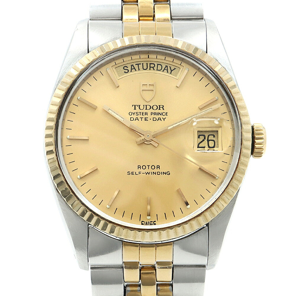 TUDOR チュードル チューダー オイスタープリンス デイトデイ 94613 デイデイト シャンパン SS ステンレス YG イエローゴールド コンビ メンズ 自動巻き【6ヶ月保証】【腕時計】【中古】