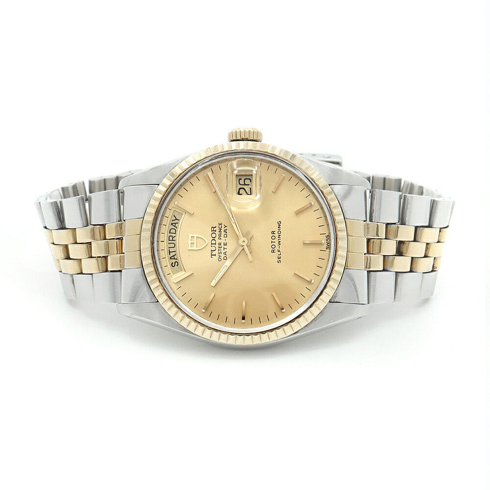 TUDOR チュードル チューダー オイスタープリンス デイトデイ 94613 デイデイト シャンパン SS ステンレス YG イエローゴールド コンビ メンズ 自動巻き【6ヶ月保証】【腕時計】【中古】