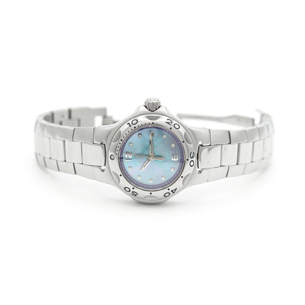 Battery replaced TAG Heuer Kirium WL131H 200m Water Resistant Date Blue Blue Shell SS Stainless Steel Ladies Quartz [6 Month Warranty] [Watch] [Used]