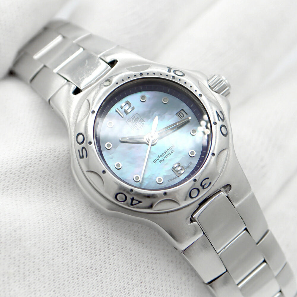 Battery replaced TAG Heuer Kirium WL131H 200m Water Resistant Date Blue Blue Shell SS Stainless Steel Ladies Quartz [6 Month Warranty] [Watch] [Used]