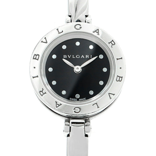 電池交換済 BVLGARI ブルガリ B-zero1 ビーゼロワン BZ23S 黒 ブラック SS ステンレス レディース クォーツ【6ヶ月保証】【腕時計】【中古】