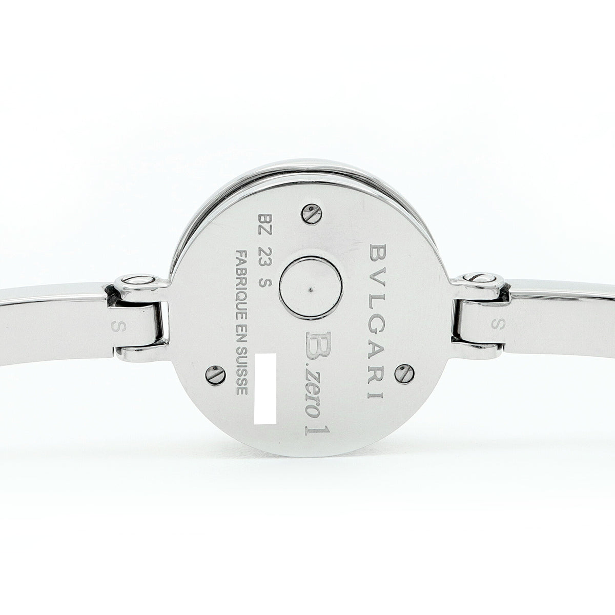 電池交換済 BVLGARI ブルガリ B-zero1 ビーゼロワン BZ23S 黒 ブラック SS ステンレス レディース クォーツ【6ヶ月保証】【腕時計】【中古】