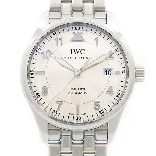 IWC インターナショナルウォッチカンパニー パイロットウォッチ スピットファイア マークXVI IW325505 デイト 60m防水 シルバー SS ステンレス メンズ 自動巻き【6ヶ月保証】【腕時計】【中古】