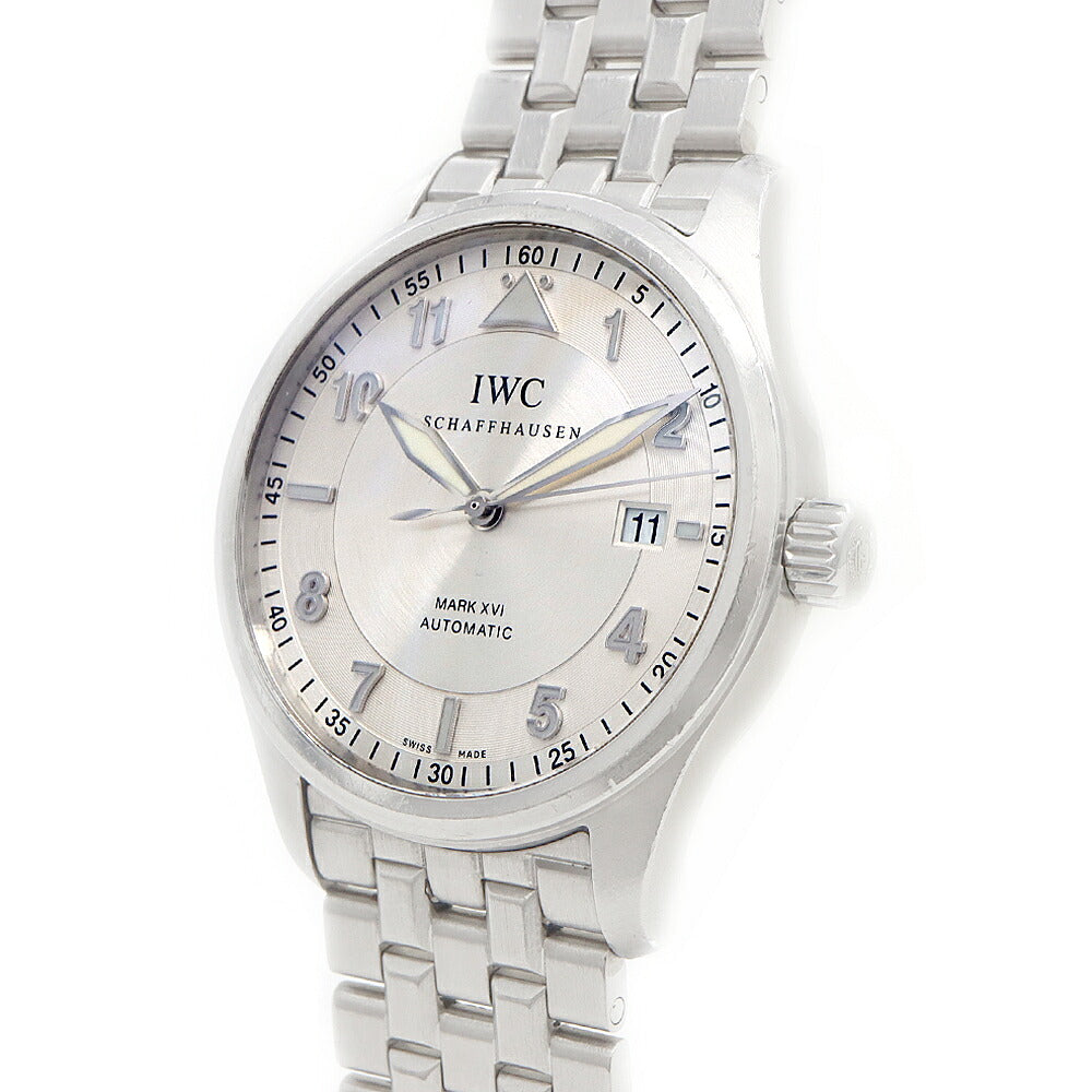 IWC インターナショナルウォッチカンパニー パイロットウォッチ スピットファイア マークXVI IW325505 デイト 60m防水 シルバー SS ステンレス メンズ 自動巻き【6ヶ月保証】【腕時計】【中古】