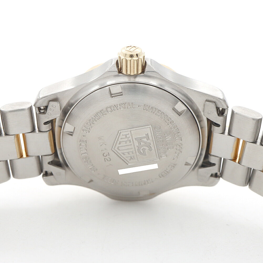 電池交換済 TAG Heuer タグホイヤー 2000シリーズ プロフェッショナル WK1321 200m防水 デイト ゴールド SS ステンレス YGP イエローゴールド コンビ レディース クォーツ【6ヶ月保証】【腕時計】【中古】