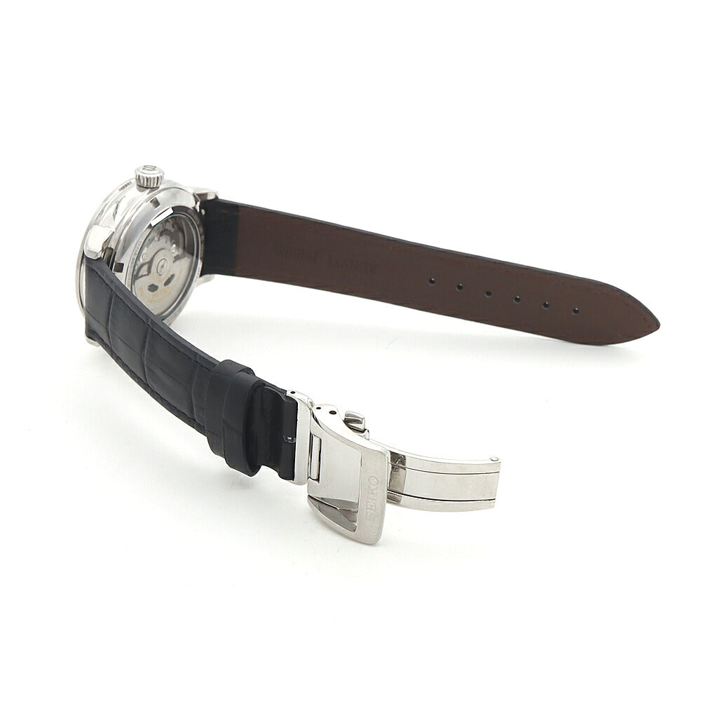 SEIKO セイコー プレザージュ レトログラード 6R24-00C0 SARD005 パワーリザーブ 100m防水 デイデイト 裏スケ 黒 ブラック SS ステンレス 純正尾錠 メンズ 自動巻き プレサージュ【6ヶ月保証】【腕時計】【中古】