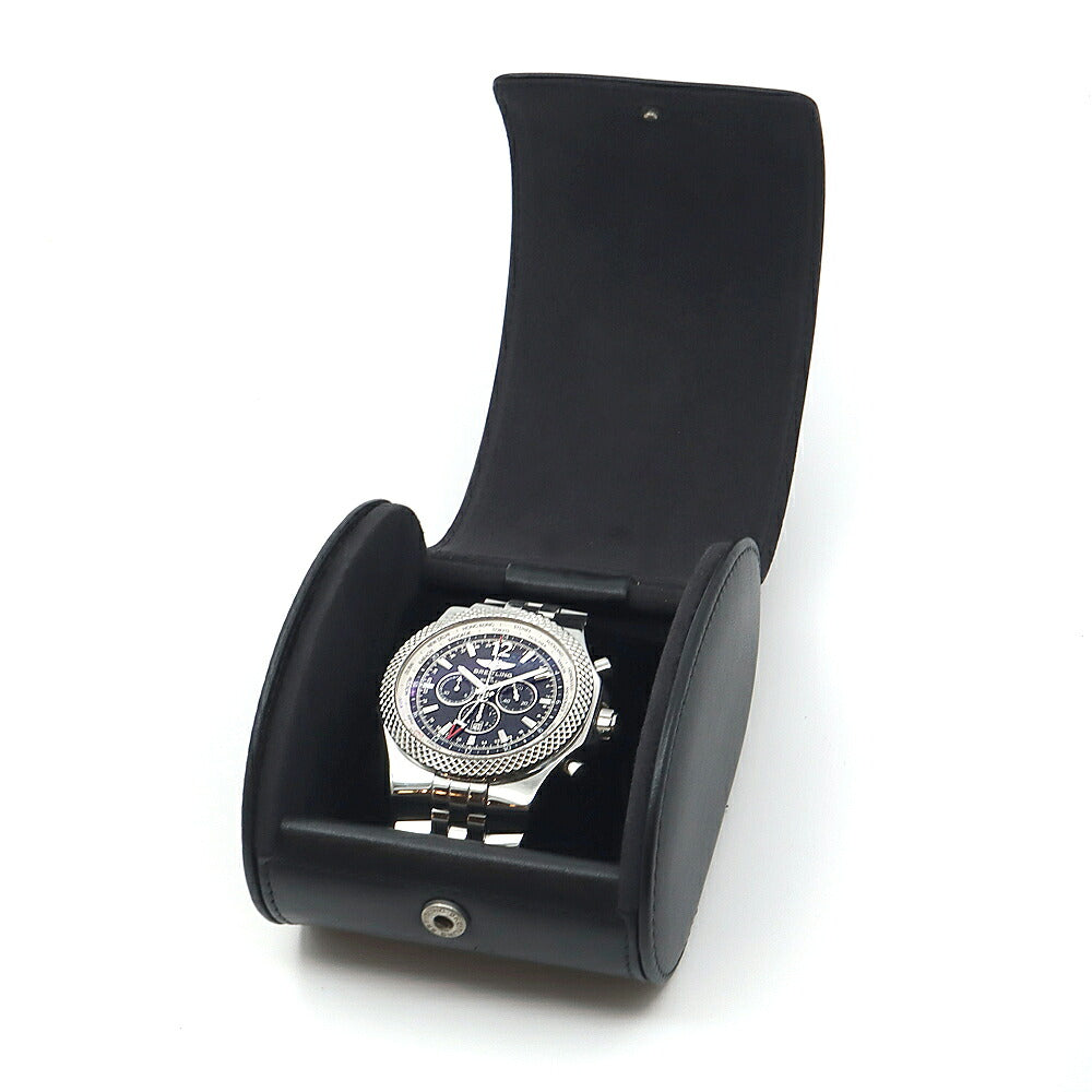 BREITLING ブライトリング ベントレー GMT クロノグラフ A47362 100m防水 デイト スモールセコンド 黒 ブラック SS ステンレス メンズ 自動巻き【自社保証6ヶ月】【腕時計】【中古】